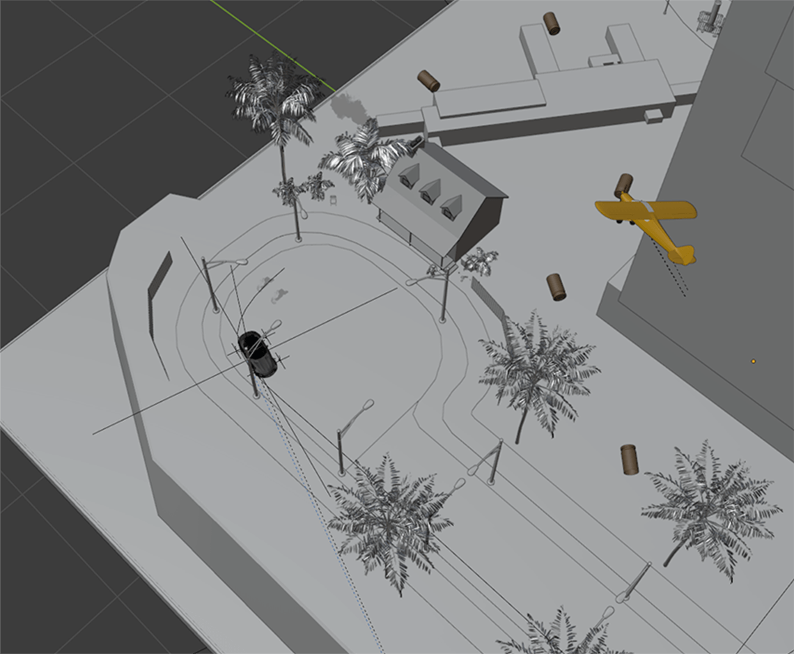 Making of Grove Street in Blender